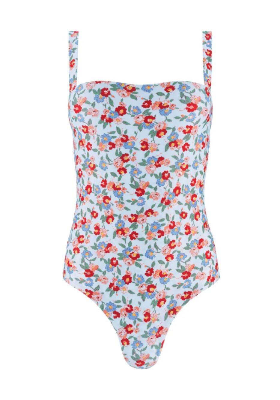 MINNOW x Jamie Mizrahi Tuckernuck Scarlet Floral Simple One Piece Swimsuit XL